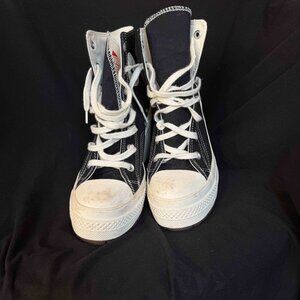 Converse High Heeled Sneakers Size 8 Womens